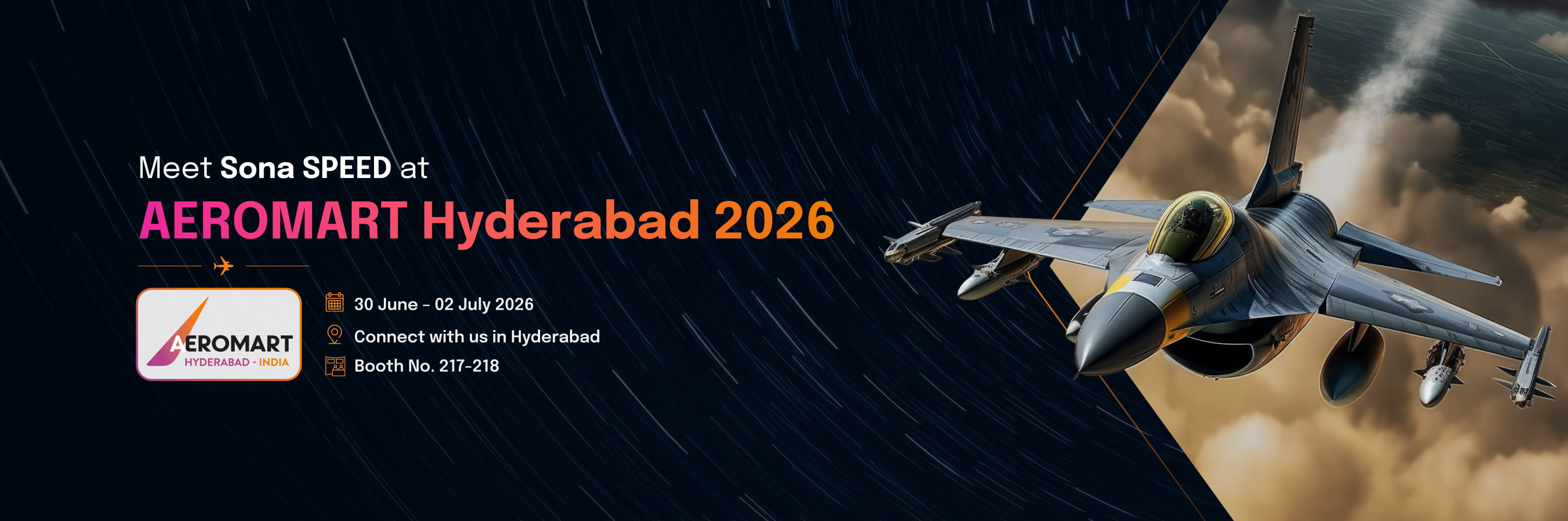 Meet Sona SPEED at AEROMART Hyderabad 2026, 30 June - 02 July 2026 | Hyderabad